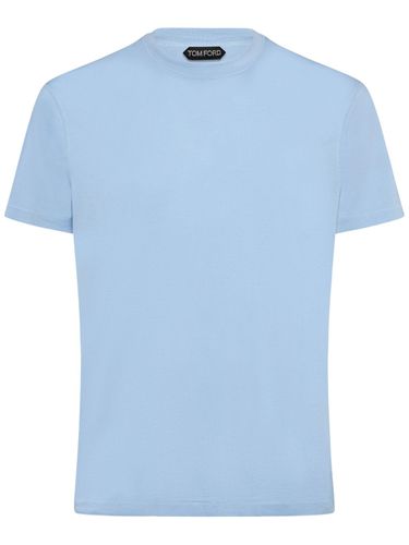 Cotton Blend Crewneck T-shirt - TOM FORD - Modalova