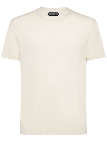 Cotton Blend Crewneck T-shirt - TOM FORD - Modalova