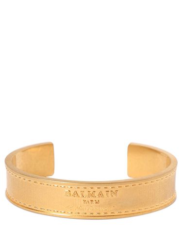 Signature Tubular Brass Bracelet - BALMAIN - Modalova