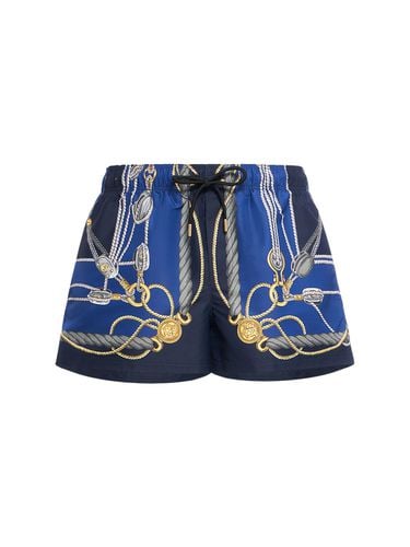 Golfo Nautical Printed Nylon Briefs - VERSACE - Modalova