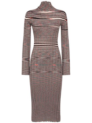 Ribbed Cashmere Turtleneck Midi Dress - MISSONI - Modalova