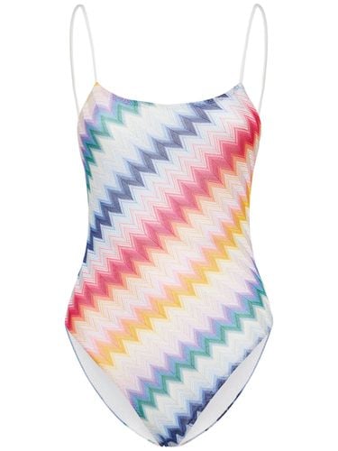 Chevron Knit One Piece Swimsuit - MISSONI - Modalova