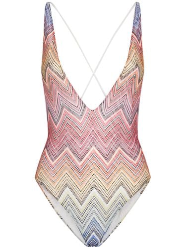 Chevron Printed One-piece Swimsuit - MISSONI - Modalova