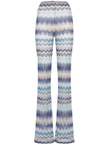 Chevron Crochet Flared Pants - MISSONI - Modalova