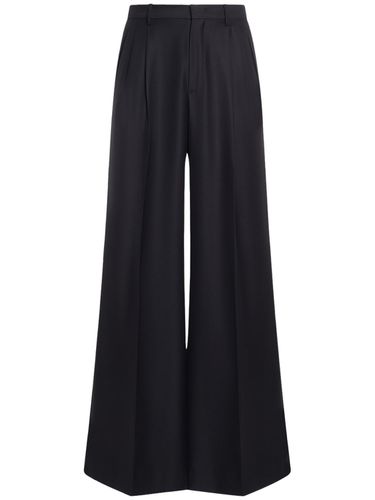 Extra Wide Pleated Wool Pants - ETRO - Modalova