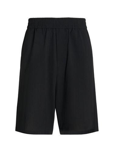 Cotton Crepe Bermuda Shorts - AMI PARIS - Modalova