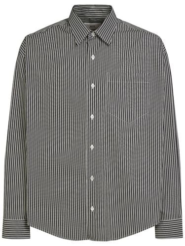 Camicia Boxy Fit In Cotone - AMI PARIS - Modalova