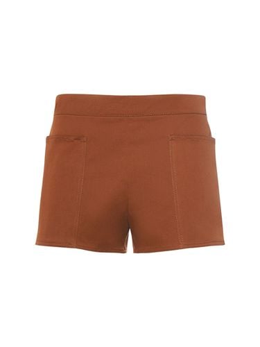 Cotton Twill Mini Shorts - MAX MARA - Modalova