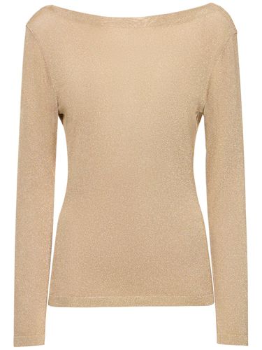 Draped Jersey & Lurex Top - ALBERTA FERRETTI - Modalova