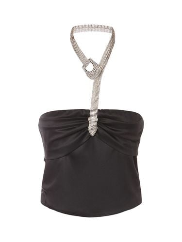 Embellished Satin Top - GIUSEPPE DI MORABITO - Modalova