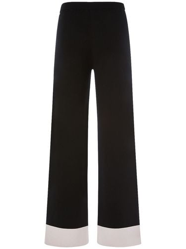 Colombo Viscose Knit Contrast Hem Pants - 'S MAX MARA - Modalova