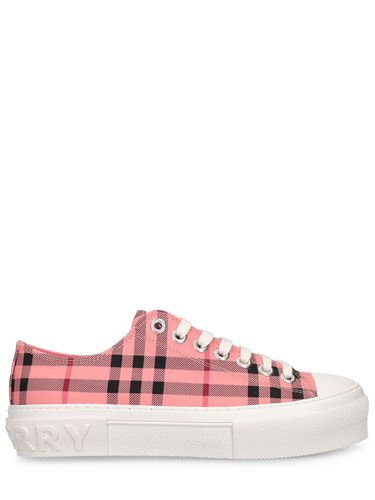 Mm Jack Cotton Canvas Sneakers - BURBERRY - Modalova