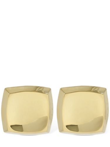 Square Detailed Corners Earrings - SAINT LAURENT - Modalova