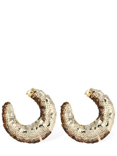 Croissant Sequined Big Hoop Earrings - TOM FORD - Modalova