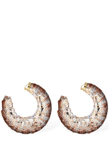 Croissant Sequined Big Hoop Earrings - TOM FORD - Modalova