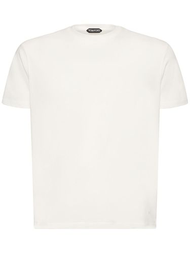 Mélange Cotton Blend T-shirt - TOM FORD - Modalova