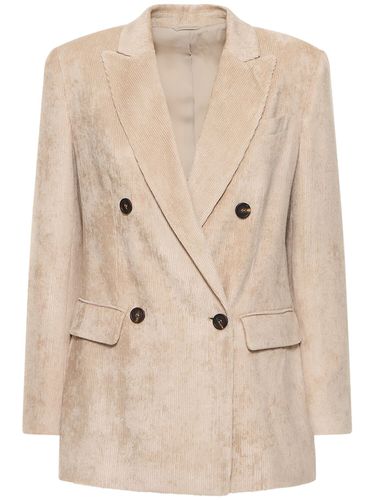 Fluid Viscose Corduroy Jacket - BRUNELLO CUCINELLI - Modalova