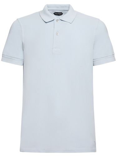 Tennis Cotton Piquet Polo - TOM FORD - Modalova