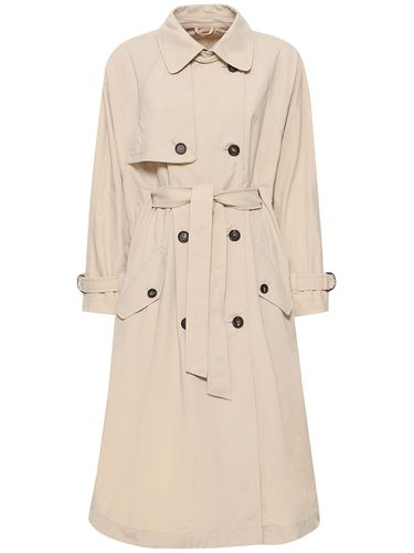 Belted Tech Gabardine Trench Coat - BRUNELLO CUCINELLI - Modalova