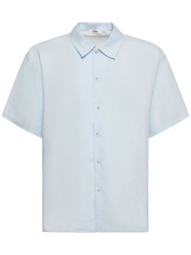 Oversize Linen Short Sleeve Shirt - COMMAS - Modalova