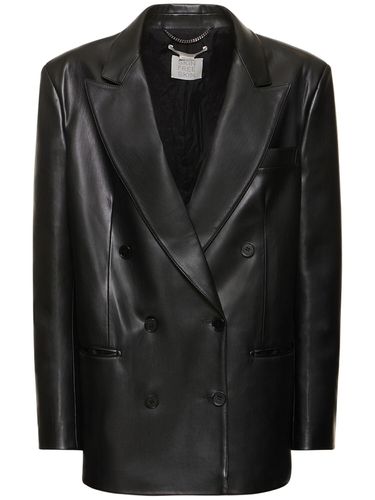 Chaqueta Cruzada De Piel Sintética - STELLA MCCARTNEY - Modalova