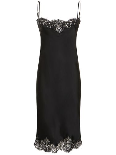 Satin & Lace Midi Cami Dress - STELLA MCCARTNEY - Modalova