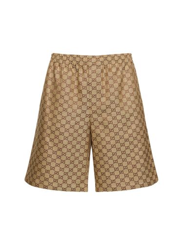 Shorts Aus Gg-baumwollmischung „summer“ - GUCCI - Modalova