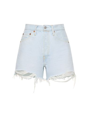 S Cotton Denim Cutoff Shorts - RE/DONE - Modalova