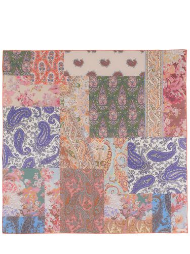 Printed Silk & Cotton Scarf - ZIMMERMANN - Modalova