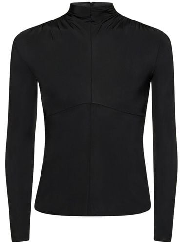 Draped Viscose Jersey Long Sleeve Top - JIL SANDER - Modalova