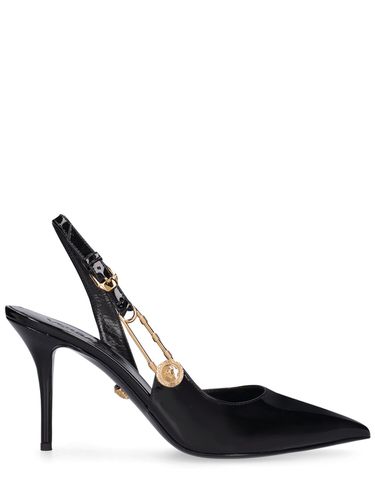 Mm Leather Pumps - VERSACE - Modalova