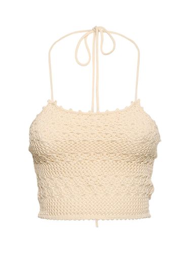 Grayson Open Knit Halter Neck Top - REFORMATION - Modalova