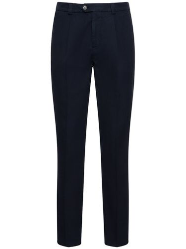 Cotton Gabardine Straight Pants - BRUNELLO CUCINELLI - Modalova