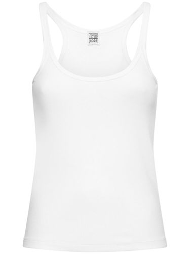 Scoop Neck Ribbed Tank Top - TOTEME - Modalova