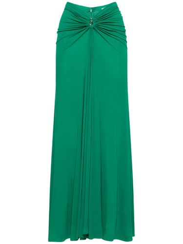 Jersey Keyhole Draped Midi Skirt - RABANNE - Modalova