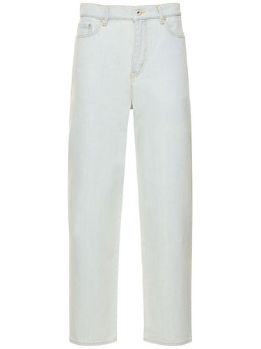 Stone Bleached Cotton Denim Jeans - KENZO PARIS - Modalova