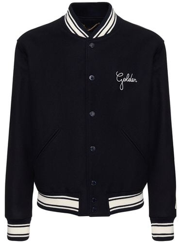 Bomberjacke Aus Wollmischung „compact“ - GOLDEN GOOSE - Modalova