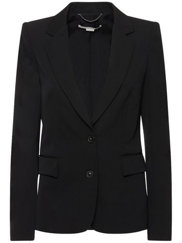 Single Breasted Wool Twill Blazer - STELLA MCCARTNEY - Modalova