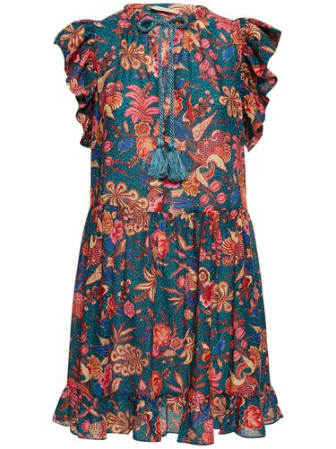 Lina Printed Cotton Blend Mini Dress - ULLA JOHNSON - Modalova