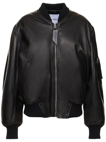 Chaqueta Bomber Anja De Piel Napa - THE ATTICO - Modalova