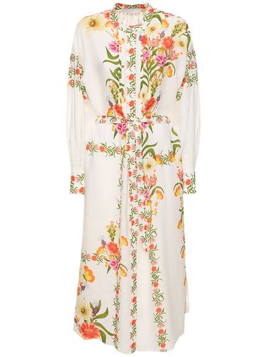 Camilla Cotton & Linen Maxi Shirt Dress - BORGO DE NOR - Modalova