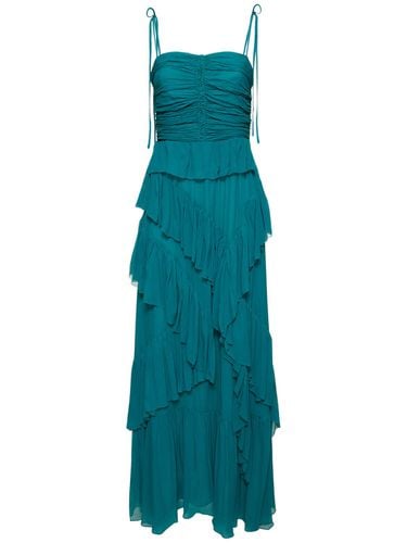 Aveline Silk Long Gown - ULLA JOHNSON - Modalova