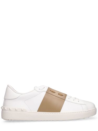 Open Leather Low Top Sneakers - VALENTINO GARAVANI - Modalova