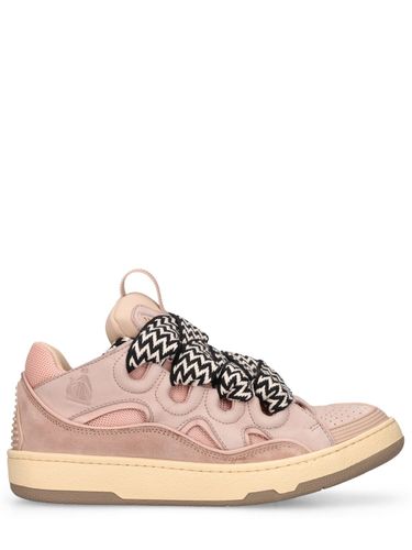 Mm Curb Leather & Mesh Sneakers - LANVIN - Modalova