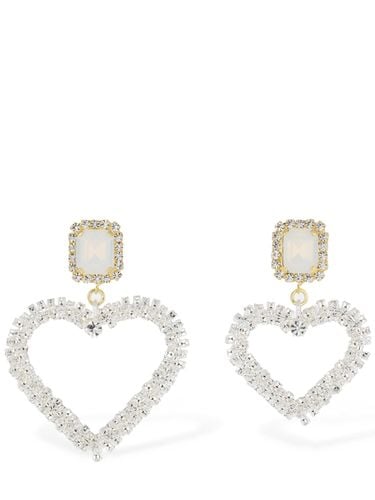 Mismatched Crystal Heart Earrings - MAGDA BUTRYM - Modalova