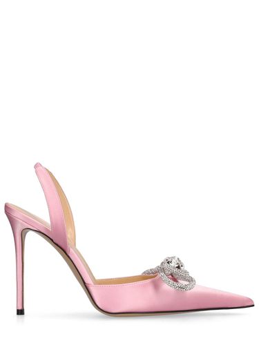 Mm Double Bow Satin Slingback Pumps - MACH & MACH - Modalova