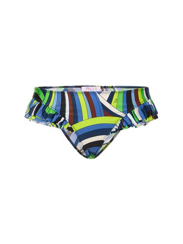 Braguitas De Bikini De Lycra Con Estampado - PUCCI - Modalova