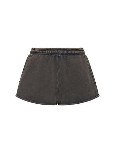 Washed Black Micro Shorts - ENTIRE STUDIOS - Modalova