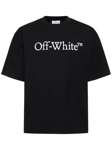 T-shirt Big Bookish Skate In Cotone - OFF-WHITE - Modalova