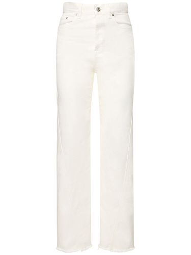 Twisted Denim High Waist Straight Jeans - LANVIN - Modalova